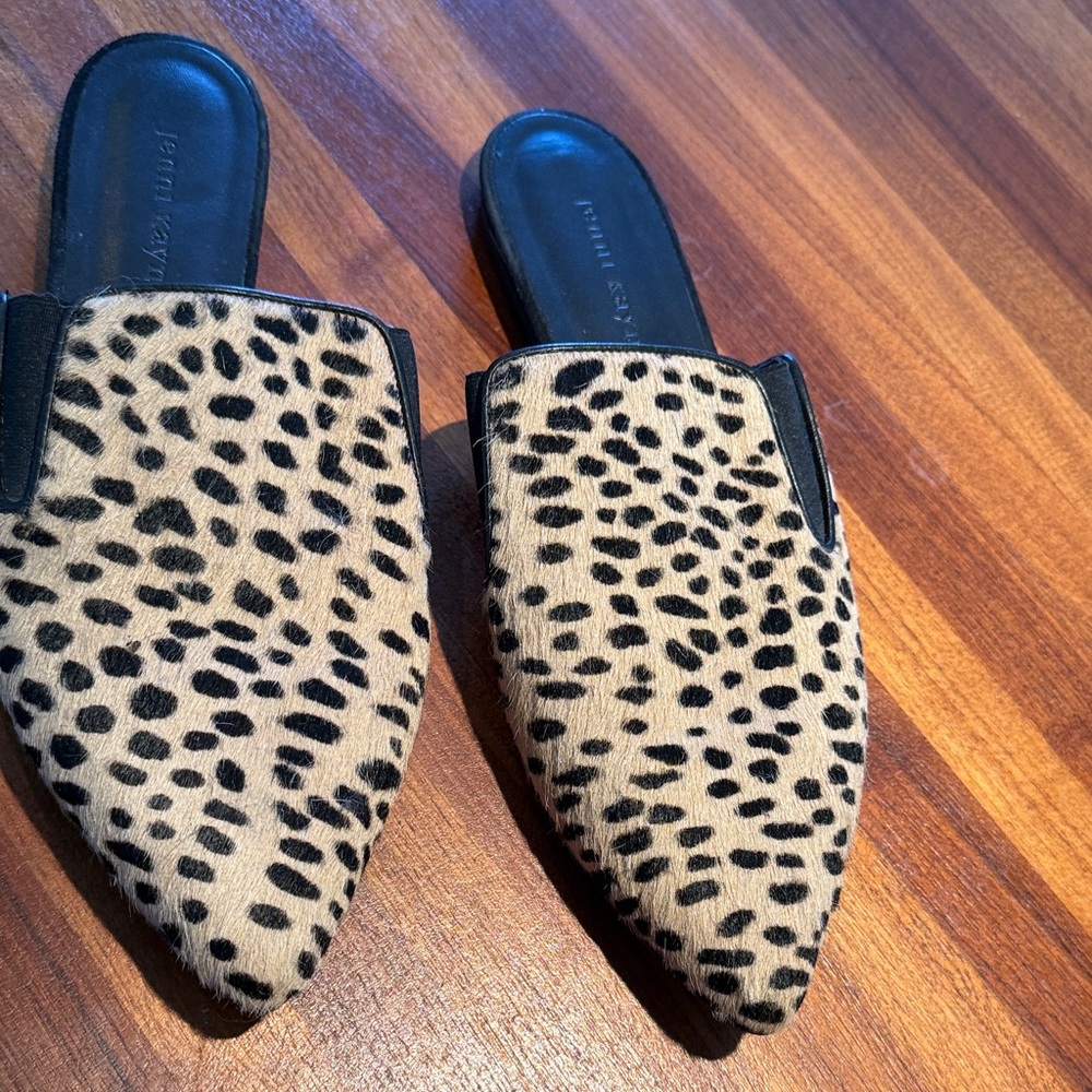 Jenni Kayne Leopard Print Mules